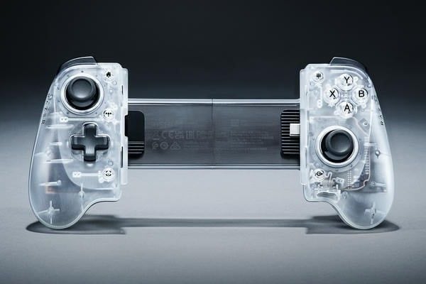 Cận cảnh mặt trước tay cầm Razer Kishi V3 Phantom White nShop