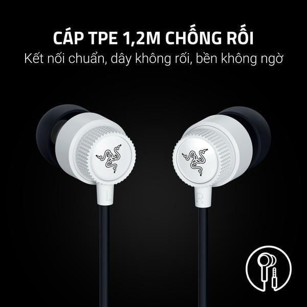 Cáp TPE 1.2m chống rối của tai nghe Razer Hammerhead V3 nShop