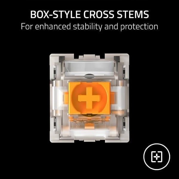 Cấu trúc stem dạng hộp ổn định của switch Razer Orange nShop