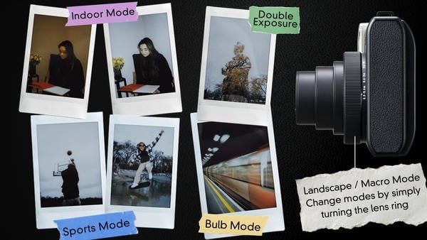 Các chế độ chụp chuyên biệt: Landscape, Sports và Macro trên Instax Mini 99