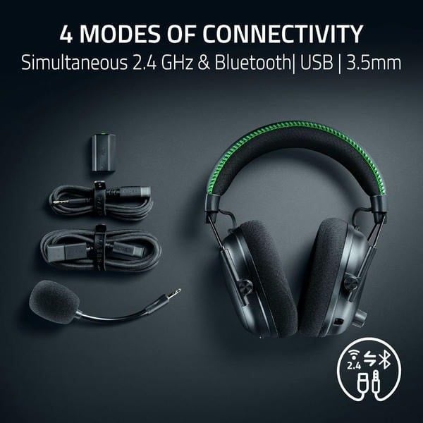 Kết nối 4 chế độ và HyperSpeed Wireless Gen-2 trên Razer BlackShark V3 Pro nShop