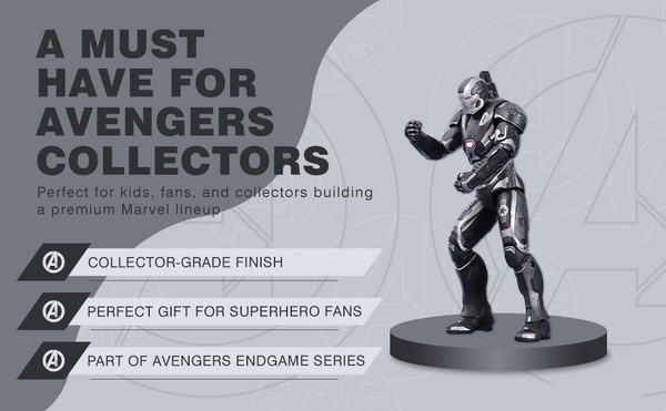 nShop bán Mô hình Marvel War Machine 7 Inch ZD Toys ZM43 chính hãng thích hợp làm quà tặng fan Marvel