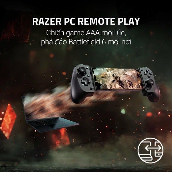 Chơi game PC từ xa với Razer Kishi V3 nShop