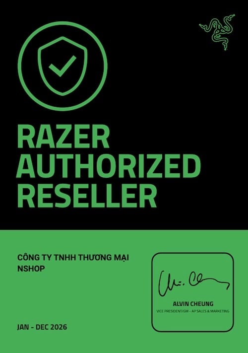 chứng nhận offical razer nshop việt nam