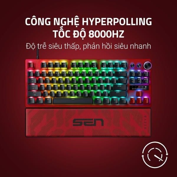 Công nghệ HyperPolling 8000Hz của Huntsman V3 Pro TKL Sentinels nShop