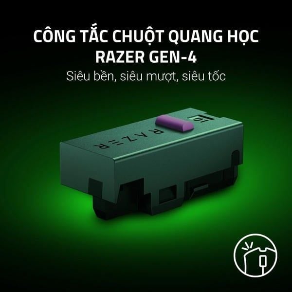 Công tác chuột quang học Razer Gen-4 siêu bền siêu mượt và siêu tốc