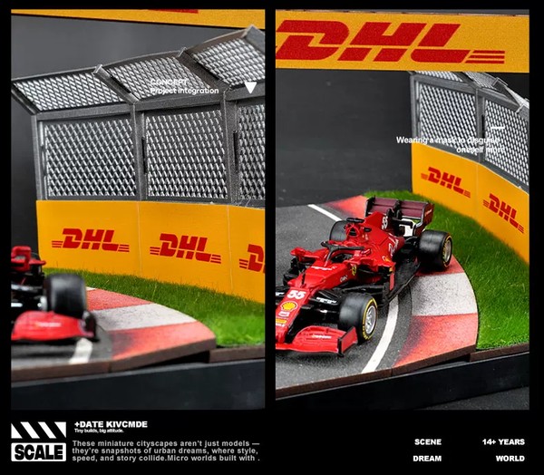 nShop bán Sa bàn Diorama tỉ lệ 1:64 Góc cua đường đua thể thao SCJ82054 làm quà tặng fan sưu tầm xe Hot Wheels