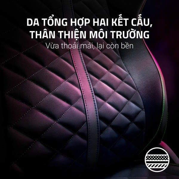 Da tổng hợp EPU hai kết cấu siêu bền ghế Razer Enki nShop