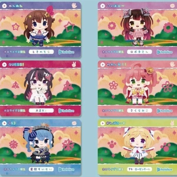 Carddass Hololive Vol.5 - Bộ thẻ sưu tập nhân vật HL-MC05 - màu sắc chi tiết