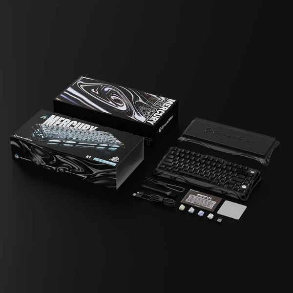 nShop bán Bàn phím cơ không dây GravaStar Mercury K1 Stealth Black thích hợp làm quà tặng cool ngầu cho game thủ
