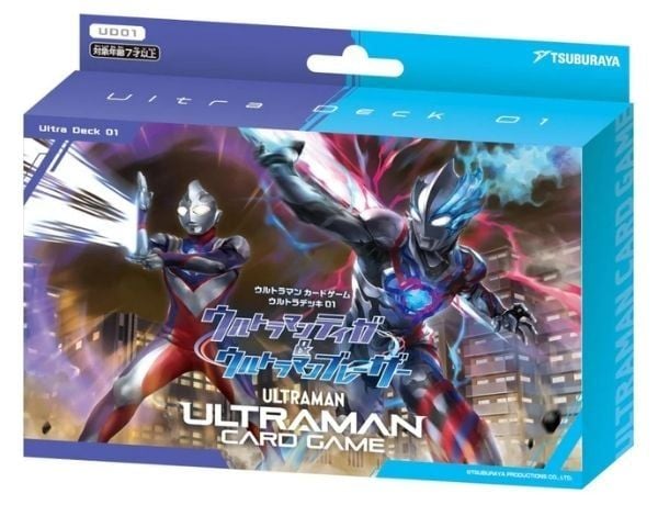 Ultraman Card Game Ultra Deck 01 Ultraman Tiga & Ultraman Blazar UD01 Dành cho các fan Ultraman