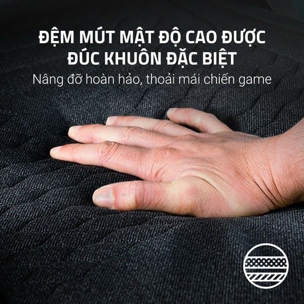 Đệm mút đúc khuôn đặc biệt của ghế Razer Wuthering Waves nShop