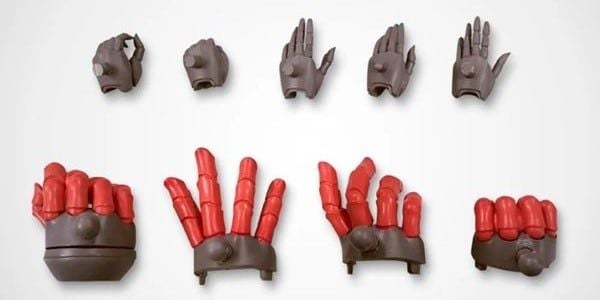 nShop bán model kit Vermilion Guardian Shiki Phantasy Star Online 2 Kotobukiya KP346R có nhiều bàn tay tạo dáng