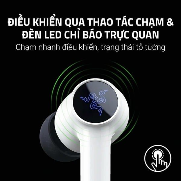 Điều khiển cảm ứng chạm trên tai nghe Razer Hammerhead V3 X nShop