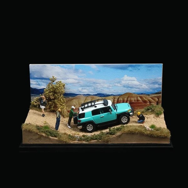 nShop bán Mô hình tiểu cảnh More Art Diorama 1:64 - Núi Đồi Hoang Vu để trưng mô hình xe mini giá tốt