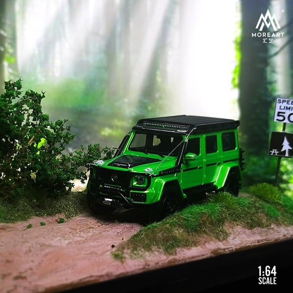 nShop bán Mô hình tiểu cảnh More Art Diorama 1:64 - Khoảng Rừng Thưa làm phông nền chụp hình xe Mini GT
