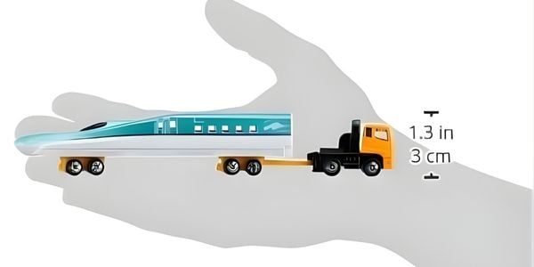 Tomica Long No. 122 Mitsubishi Fuso Super Great Shinkansen Series H5 Hayabusa Transporter Nhỏ Gọn Trong Lòng Bàn Tay