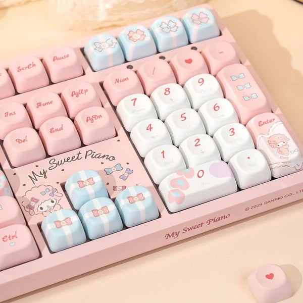 nShop bán Bàn phím cơ không dây AKKO 3108 RF V3 Sanrio keycap có họa tiết dễ thương đáng yêu độ bền cao