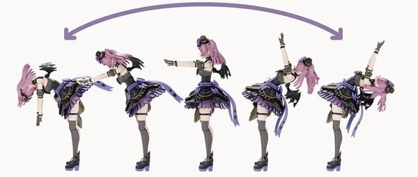 nShop bán Sousai Shojo Teien Yue Kisaragi Diva Costume - Kotobukiya mô hình nữ sinh khớp tốt biên độ cử động cao