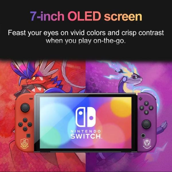 Máy Nintendo Switch OLED Pokemon Scarlet & Violet Mod Chip nShop giao nhanh tận nhà toàn quốc đảm bảo uy tín