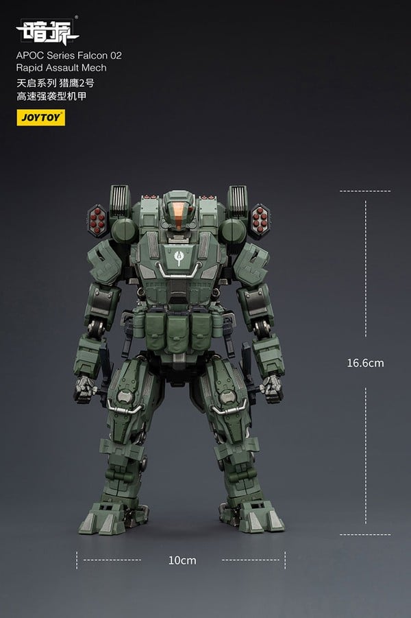 kích thước mô hình JOY TOY APOC Series Falcon 02 Rapid Assault Mech ST-8615 chính hãng giá tốt chất lượng cao