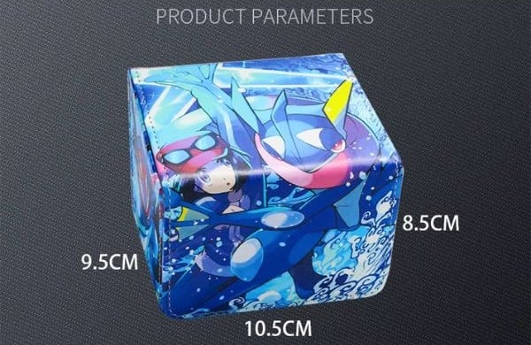 nShop chuyên bán phụ kiện đấu bài chất lượng cao sẵn Hộp Đựng Bài Pokemon TCG Da PU Cao Cấp Greninja và Calem