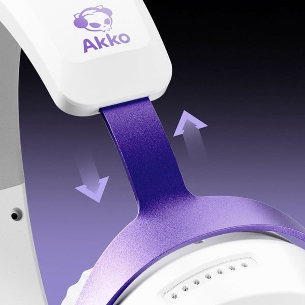 nShop bán Tai nghe không dây AKKO GH300 Headset Quad Mode có thể điều chỉnh độ rộng chặt 2 bên