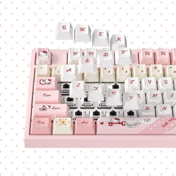 Bàn phím cơ không dây AKKO Hello Kitty 5108 V5 Piano Pro hỗ trợ Flex Cut Hot Swappable