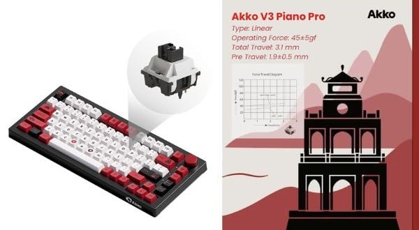 nShop bán bàn phím cơ không dây AKKO 5075B Plus Black World Tour Viet Nam V3 Pro Piano Multi gõ đã tay