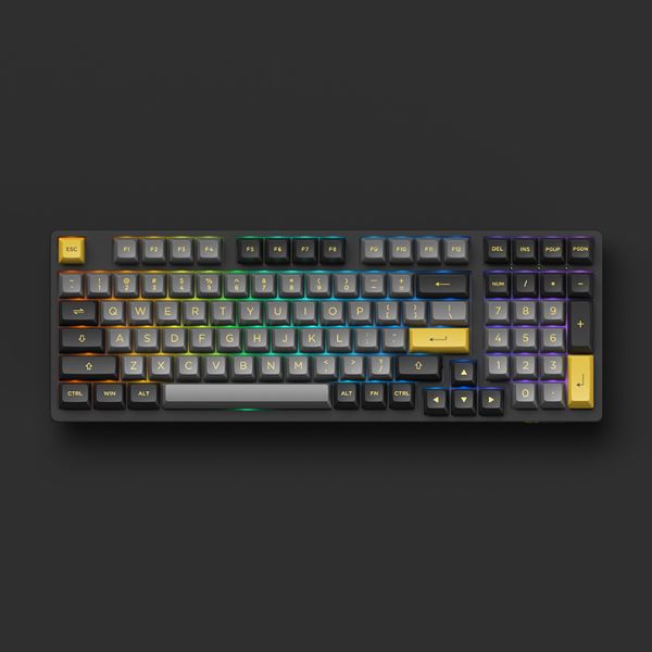 Bàn Phím cơ đầy đủ tính năng nhưng nhỏ gọn không ồn AKKO 3098B Plus Black & Gold Fairy Silent Switch bán tại nShop