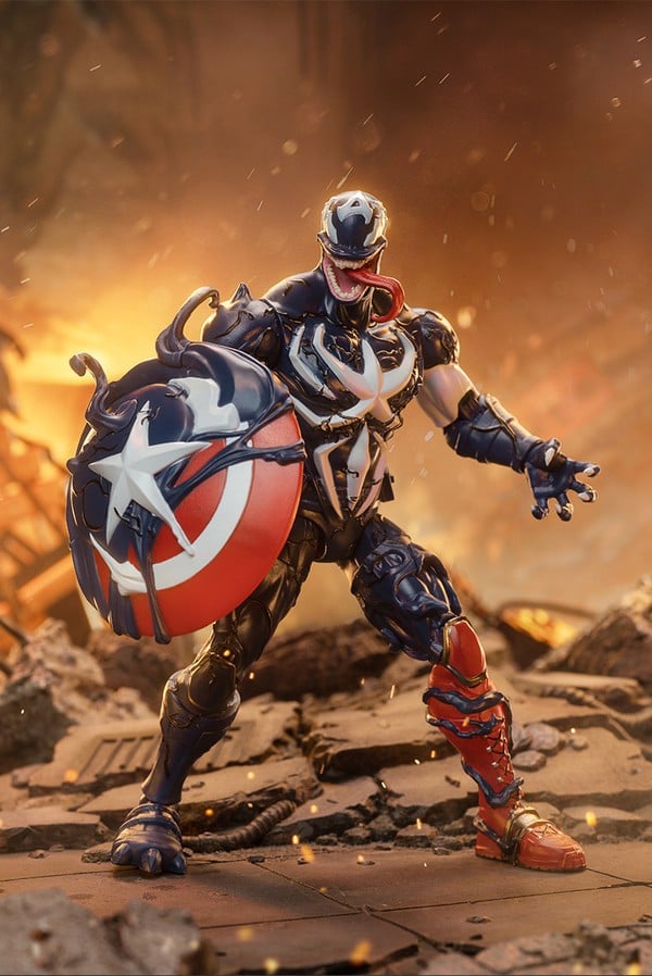 nShop bán Mô hình Marvel - Venom Heroes Captain America - ZD Toys ZC22 xuất được hóa đơn đỏ VAT giá tốt