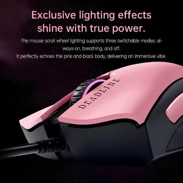 Hiệu ứng ánh sáng độc quyền của chuột Razer DeathAdder BLACKPINK nShop