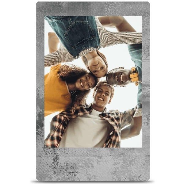 Film Instax Mini Fujifilm - Phim Chụp Ảnh Lấy Liền - Khung đá xám Stone Gray - 10 Tấm