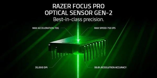 Cảm biến Focus Pro 35K Gen-2 trên Razer Viper V3 Pro với độ chính xác 99.8%