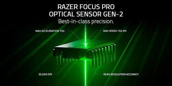 Cảm biến Focus Pro 35K Gen-2 trên Razer Viper V3 Pro với độ chính xác 99.8%