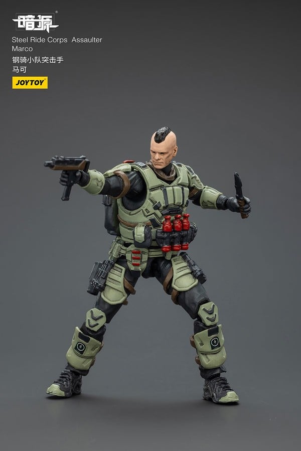 mô hình JOY TOY JT01987 Steel Ride Corps Assaulter Marco có khớp tốt biên độ cử động cao dễ pose dáng