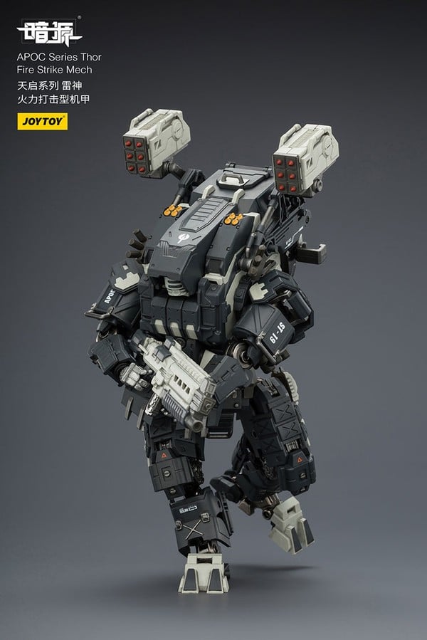 Mô hình JOY TOY JT03493 APOC Series Thor Fire Strike Mech có khớp tốt biên độ cử động cao dễ pose dáng