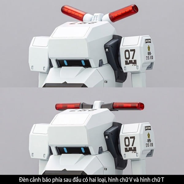 nShop bán JGSDF Type 07 Tank Nacchin Special Patrol - Kotobukiya KP609 có 2 biểu cảm đèn cảnh sát thú vị