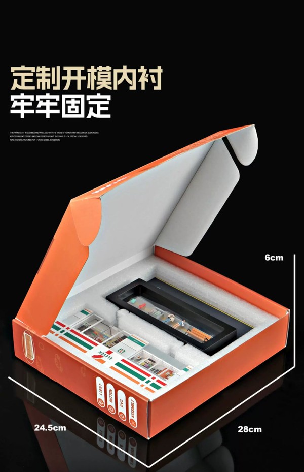 nShop bán Diorama 1:64 Mô hình cửa hàng tiện lợi 7-Eleven SCJ426 làm background chụp hình xe mini