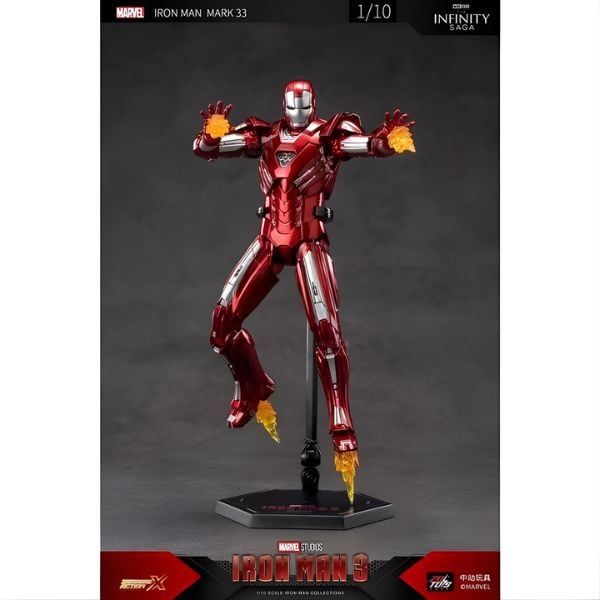 Mô hình Marvel - Iron Man MK33 - ZD Toys - ZM67 - Màu sơn chi tiết