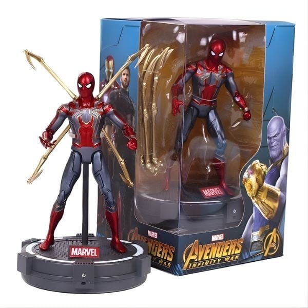 Mô hình Marvel - Iron Spiderman with Luminous Stand - ZD Toys - ZM33 - Nhiều phụ kiện đi kèm