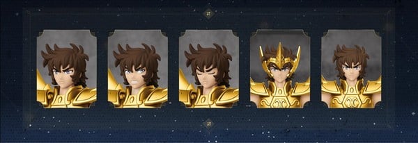 nShop bán mô hình khớp Blokees Saint Seiya Champion Class CC05 Sagittarius Aiolos có nhiều gương mặt thay thế