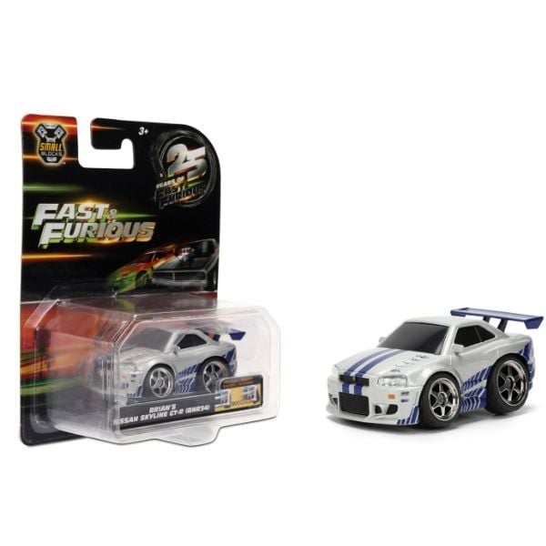 Xe Mô Hình JADA TOYS Fast & Furious 25th Anniversary Small Blocks 1:43 - Nissan GT-R