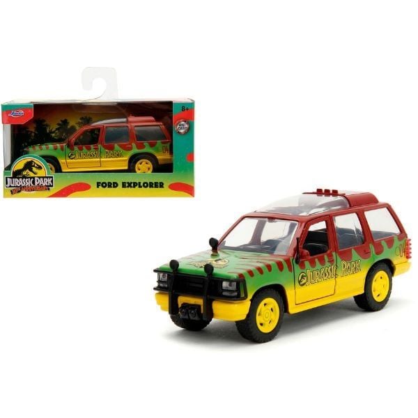 Xe Mô Hình JADA TOYS Hollywood Rides 1:32 Jurassic Park - 1993 Ford Explorer 31956 - sản phẩm chính hãng