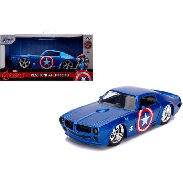 Xe Mô Hình JADA TOYS Hollywood Rides 1:32 Marvel - Captain American Pontiac