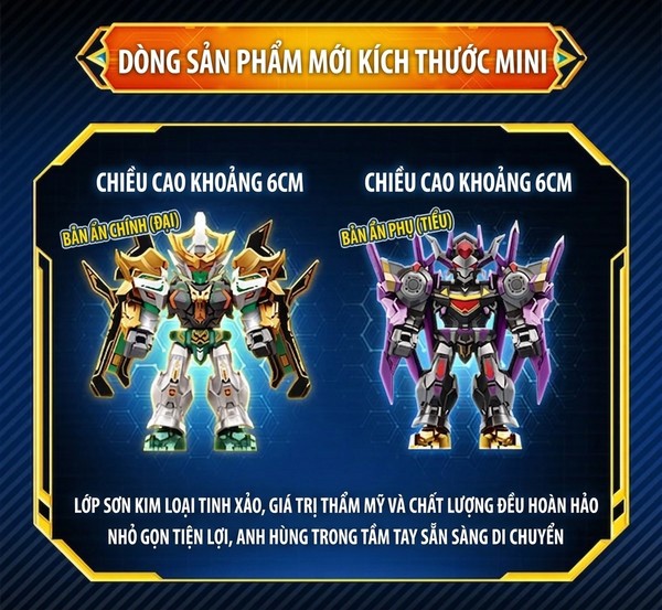 Blind Box Model Kit Sembo Block 900040 Iron Saga F6 kích thước mini nhỏ gọn 6cm dễ lắp ráp trưng bày