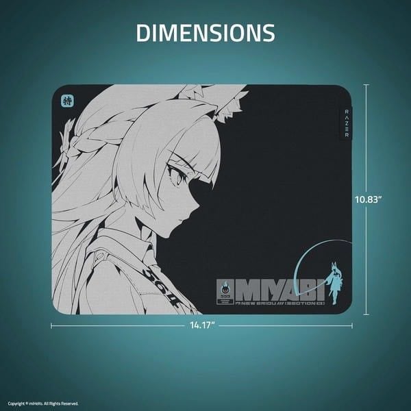 Kích thước lót chuột Razer Gigantus V2 Medium là 360mm x 275mm nShop