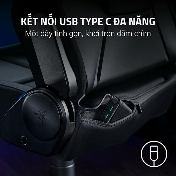 Kết nối USB Type-C đa năng và túi đựng sạc ghế Razer Soma Chroma nShop