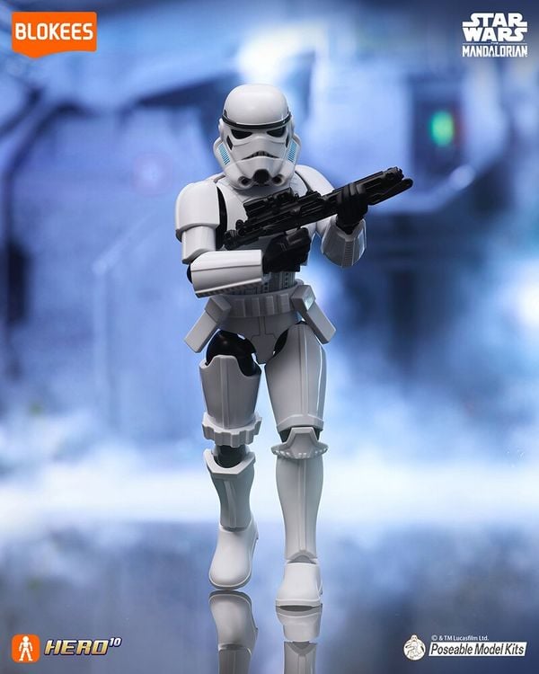 nShop bán model kit Blokees Star War Galaxy Version 01 The Mandalorian Blind Box Stormtrooper