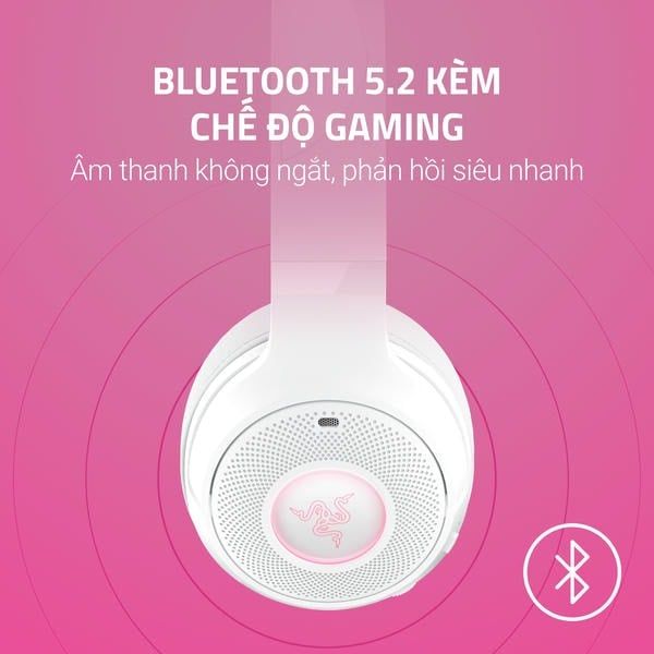 Kết nối Bluetooth 5.2 và Chế độ Gaming trên Kraken Kitty V2 BT nShop